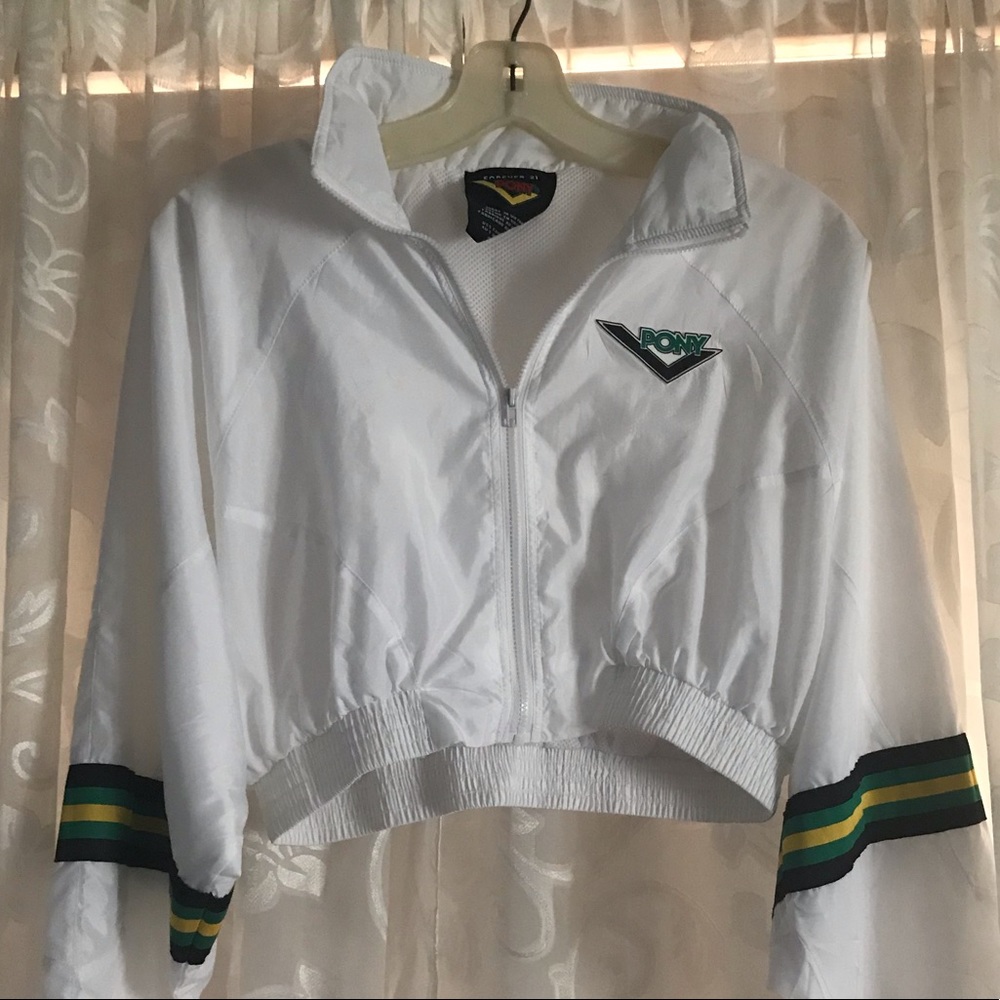 Forever 21 PONY Cropped Windbreaker